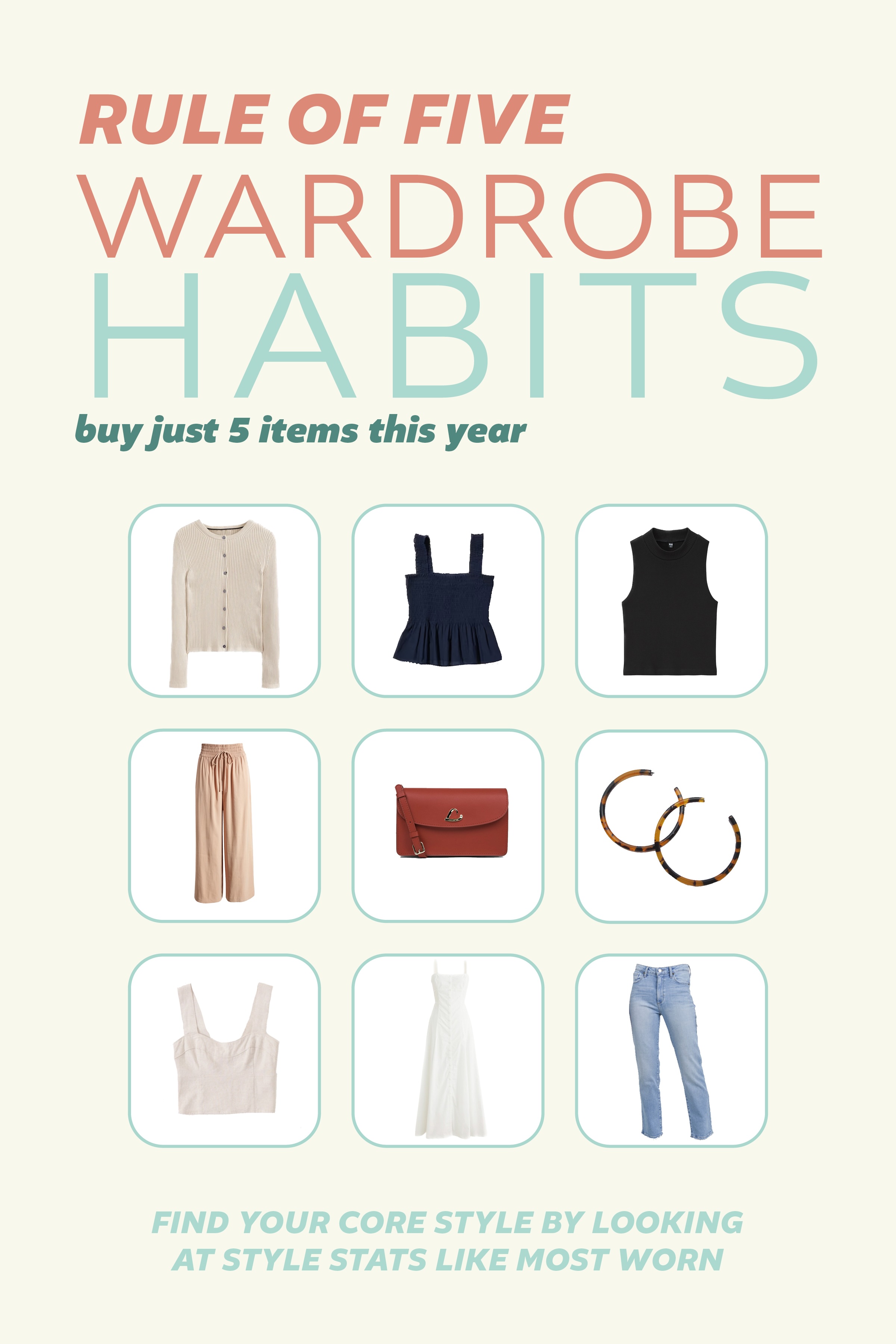 Stylebook Closet App: Rule of 5:How To Stop Over Consuming Clothes
