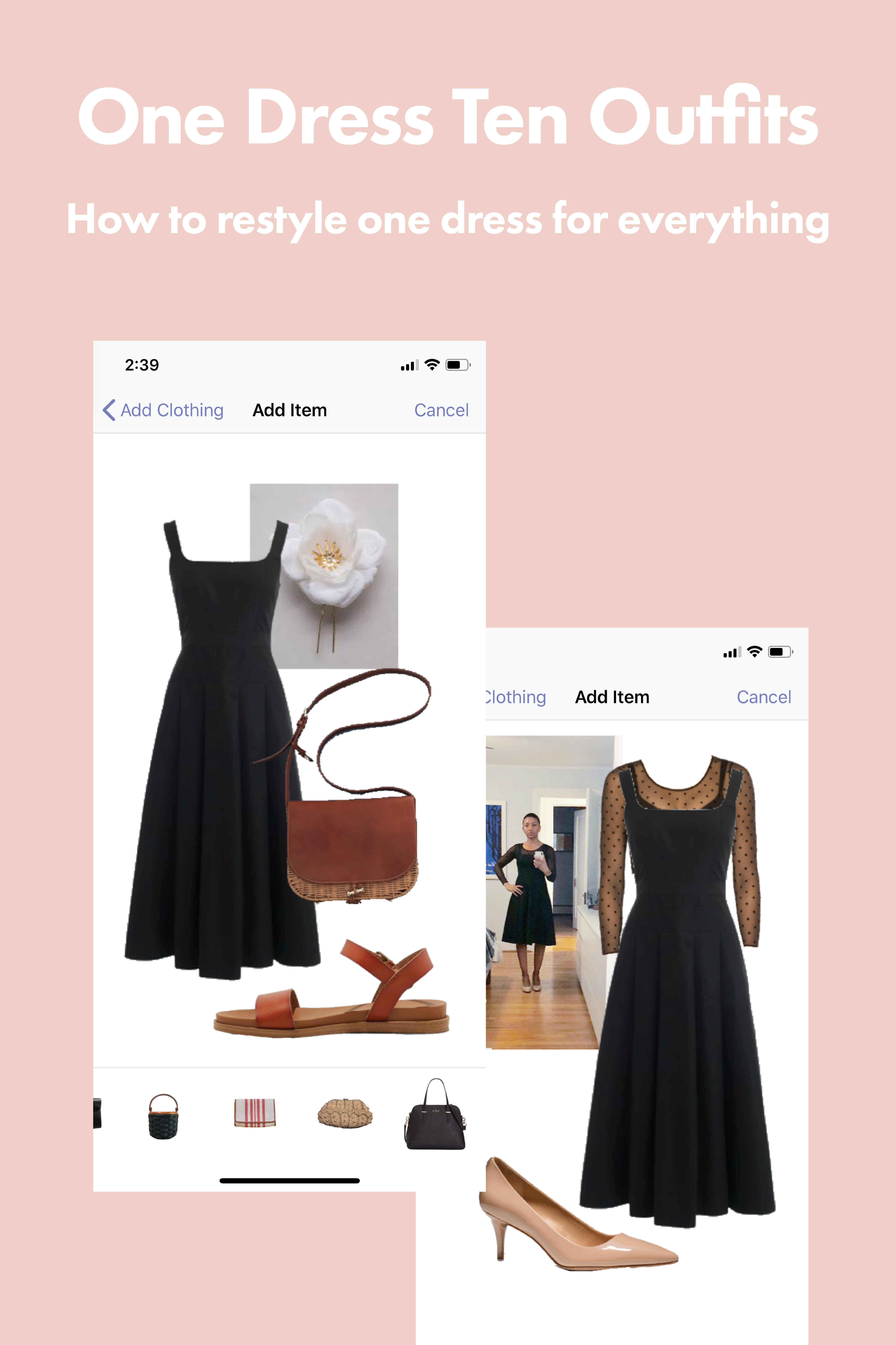 Stylebook Closet App: Make 10 Outfits from One Dress